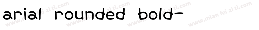 arial rounded bold字体转换